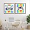 Stupell Industries Rainbow Retro Gaming Phrases 2pc Floating Frame Set, design by Kim Allen